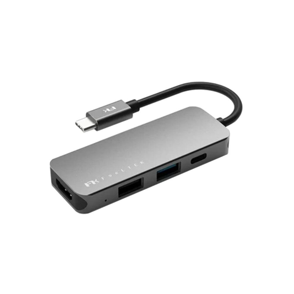JIBGO - จิ๊บโก จำหน่ายสินค้าหลากหลาย และคุณภาพดี | USB TYPE-C MULTIPORT ADAPTER (อุปกรณ์แปลงสัญญาณ) FEELTEK PORTABLE 4 IN 1 USB-C HUB